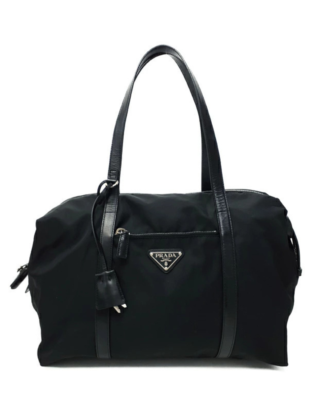 Prada Tessuto Boston bag black leather
